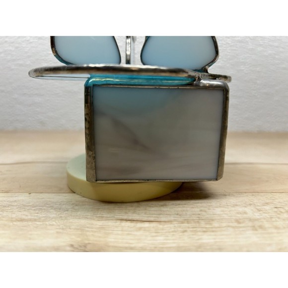 Vtg Christmas Angels Stained Glass Sankyo Japan Music Box Carousel Amazing Grase - Picture 10 of 11